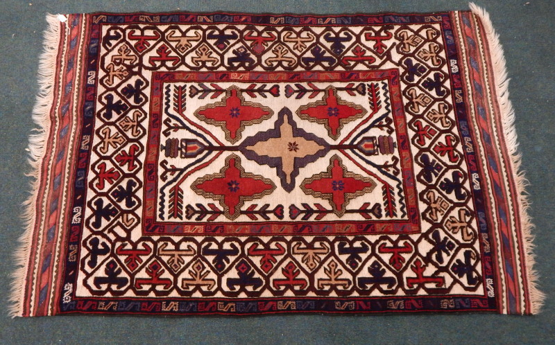 Appraisal: A Belouch rug with raised pile design of stylised trees