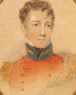 Appraisal: English School early th Century Portrait of a Soldier bust