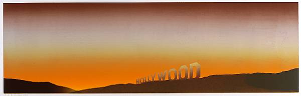 Appraisal: n a Edward Ruscha American born Hollywood E Screenprint in