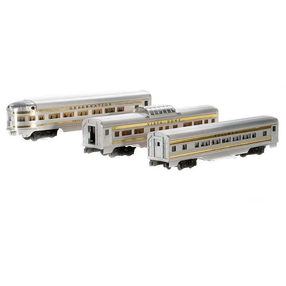 Appraisal: O Gauge Lionel Postwar Aluminum Passenger Cars McKinley Harrison Garfield