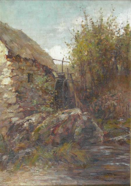 Appraisal: JAMES HERBERT SNELL BRITISH - THE OLD WATERMILL Signed and