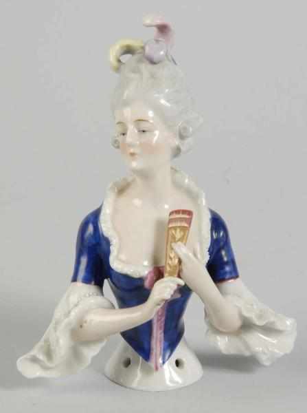 Appraisal: Goebel Marie Antoinette Porcelain Half Doll Description German Signed with