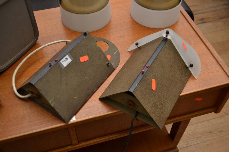 Appraisal: PAIR OF VINTAGE INDUSTRIAL ITALIAN DESIGN 'STILNOVA' WALL LIGHTS WORKING