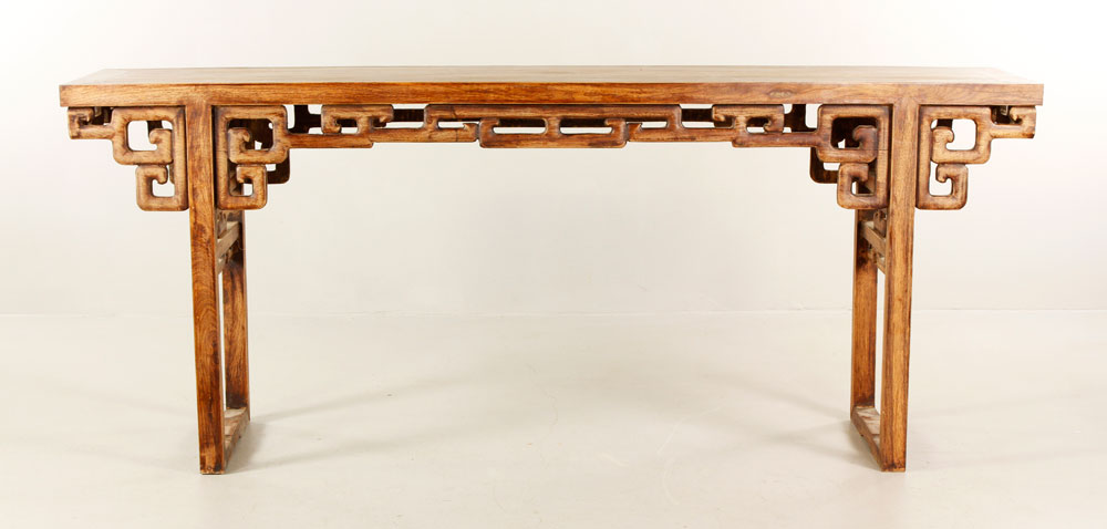 Appraisal: - Chinese Huanghuali Altar Table Chinese altar table Huanghuali wood