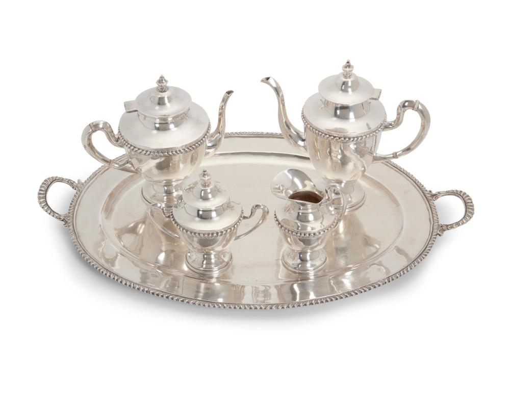 Appraisal: An Eddie's sterling silver tea service th Century Mexico Each