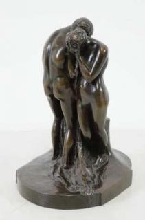 Appraisal: BRENNER Victor D Adam Eve Bronze Sculpture Signed V D