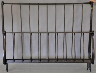 Appraisal: King size metal bed frame ht in King size metal