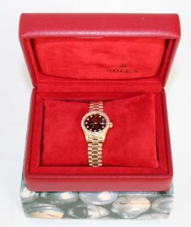 Appraisal: Rolex datejust yellow gold ladies watch Rolex datejust kt yellow