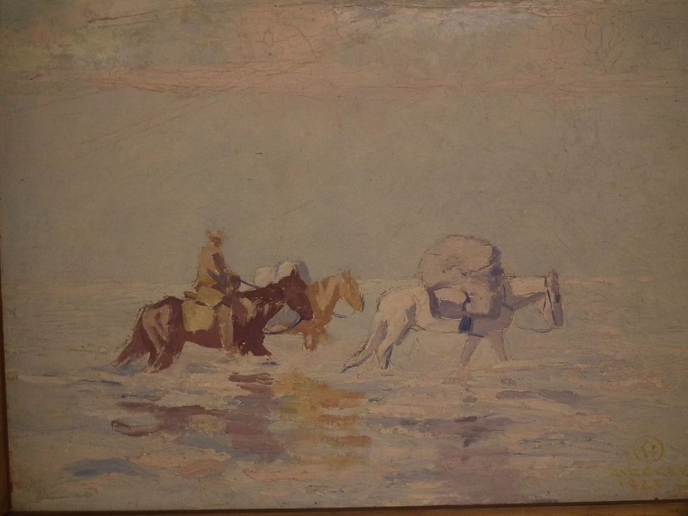 Appraisal: EUSTACE ZIEGLER PAINTING ALASKA PROSPECTOR Fine impressionistic oil painting on