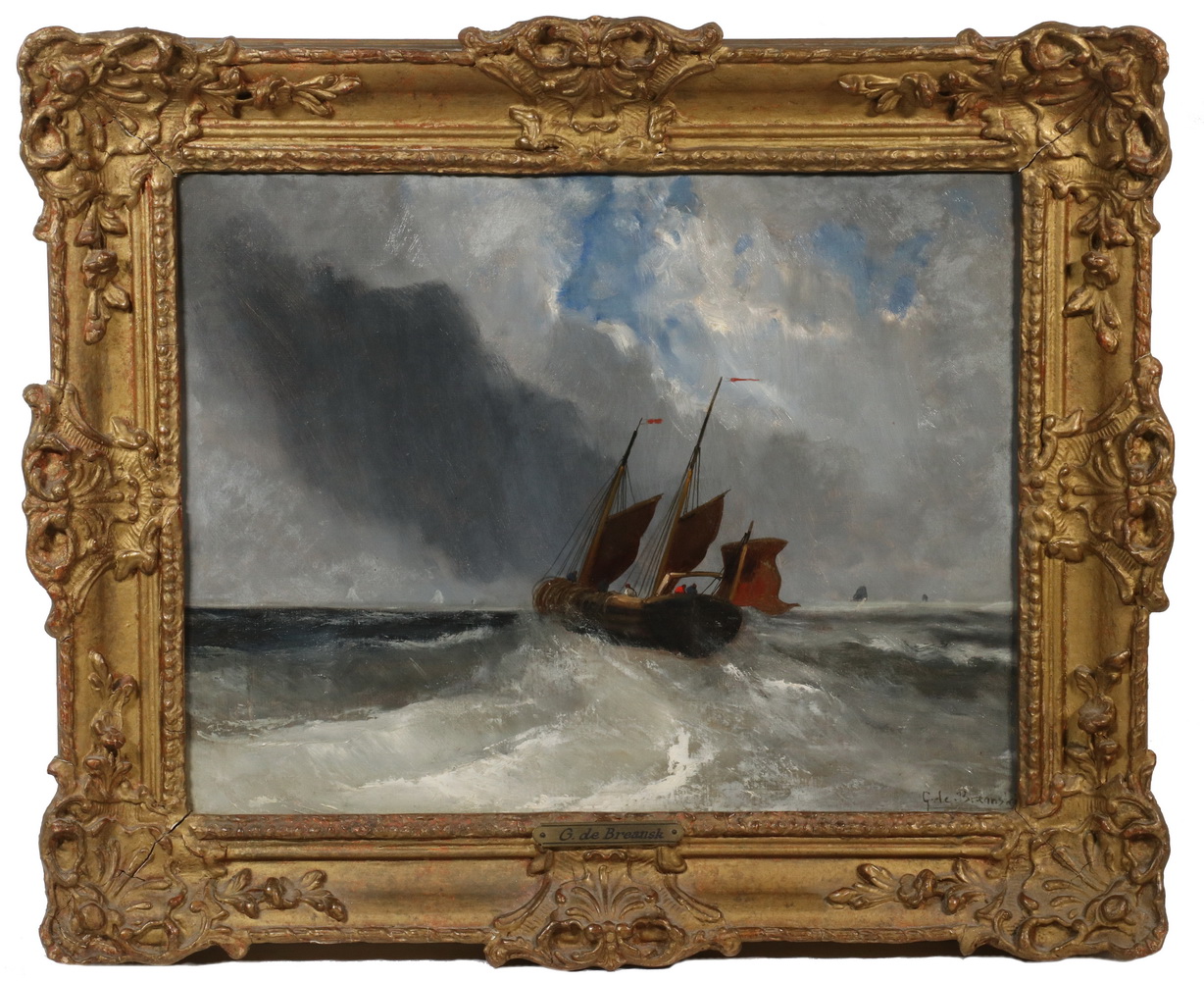 Appraisal: GUSTAVE DE BREANSKI UK - Off to Sea oil on