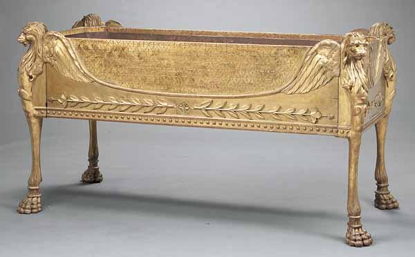 Appraisal: A Rare French Carved and Gilt Jardini re of Monumental