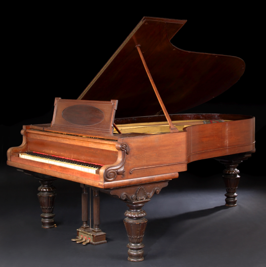 Appraisal: American Rosewood and Faux-Rosewood Grand Piano late th century by