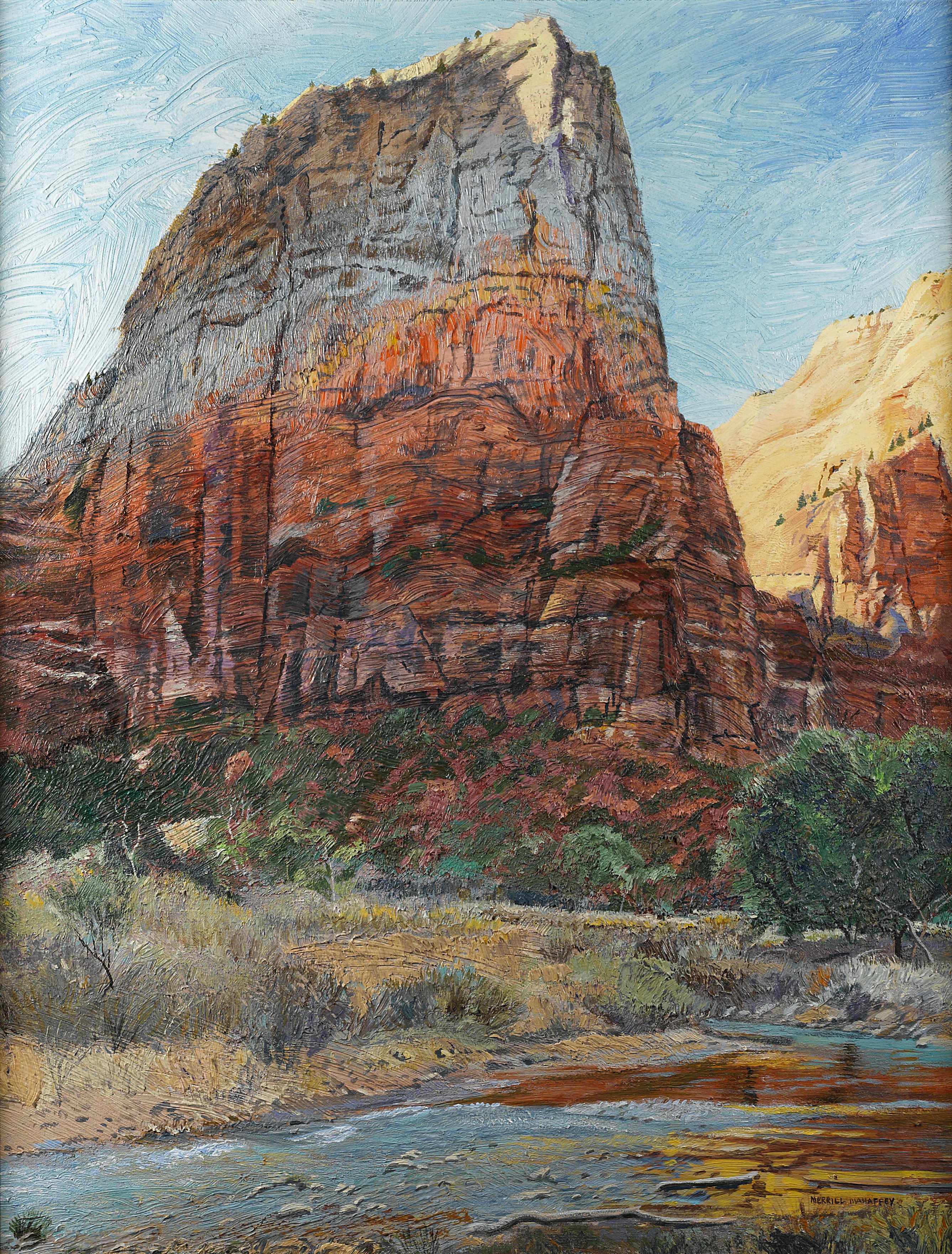 Appraisal: Merrill Mahaffey American born Angel's Landing Zion signed 'MERRILL MAHAFFEY'