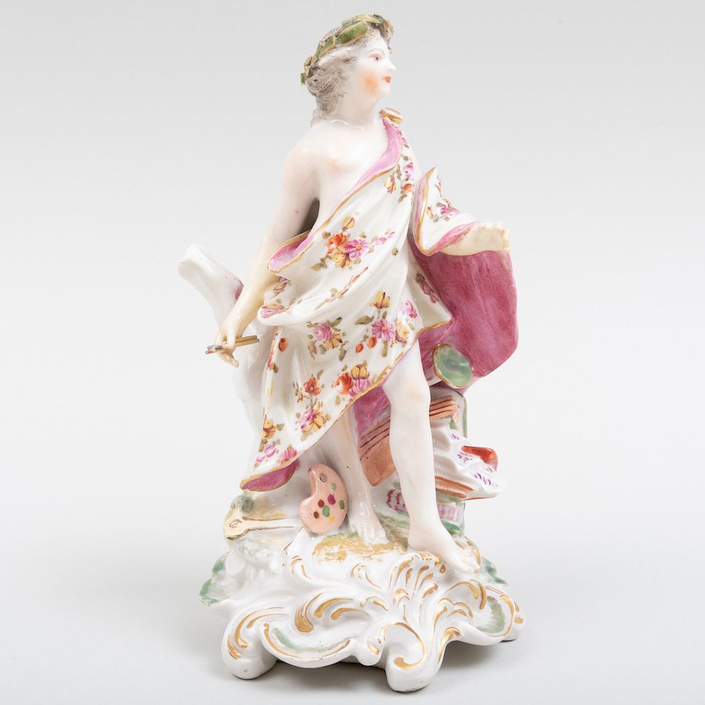 Appraisal: Bow Porcelain Figure Emblematic of the Arts in high Condition