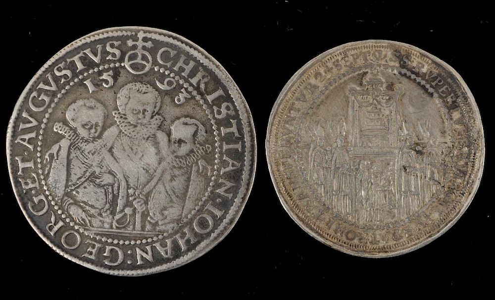 Appraisal: Austria Salzburg Thaler and Saxony silver thaler thaler issued for