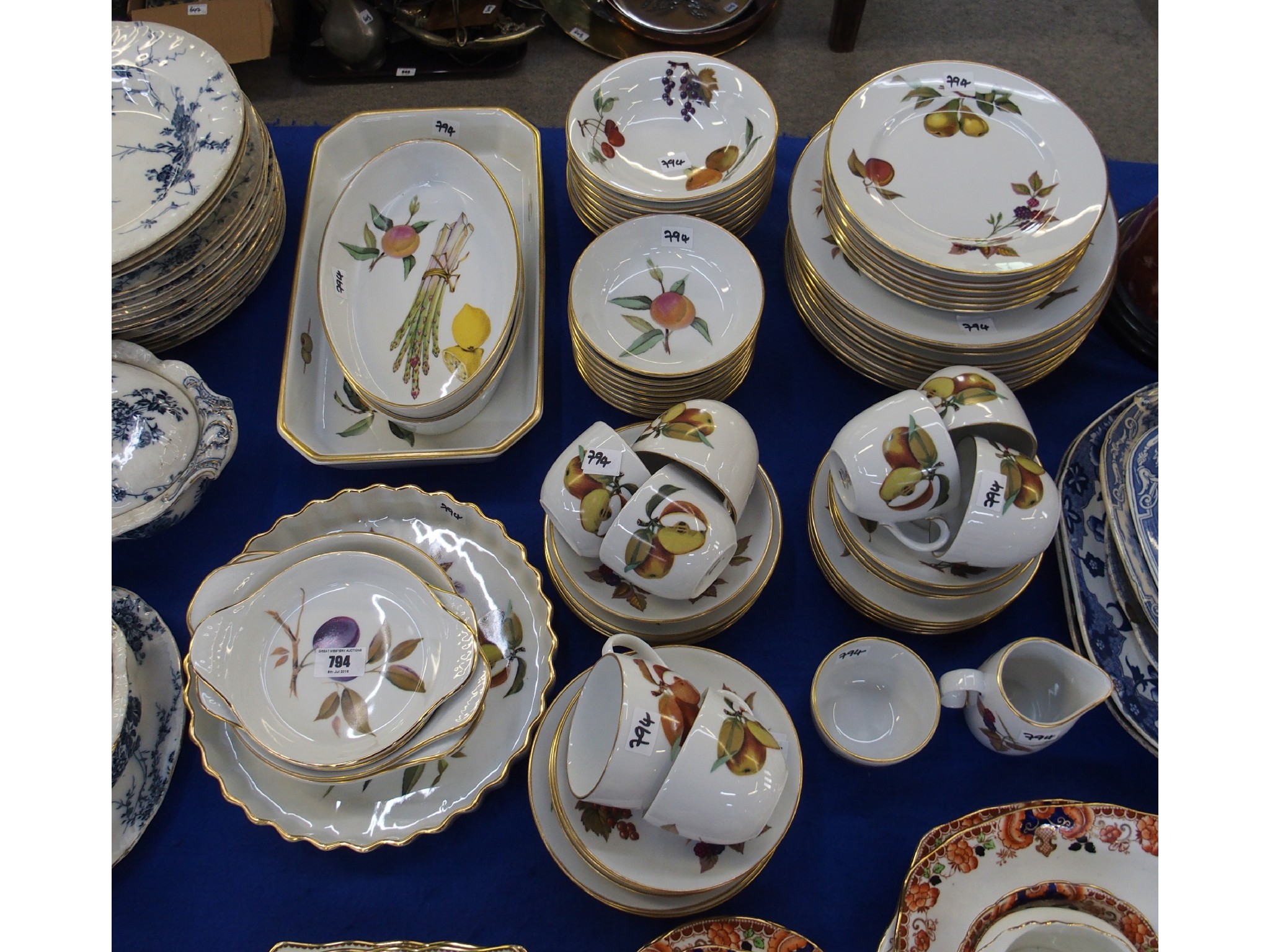 Appraisal: Royal Worcester Evesham pattern dinner wares