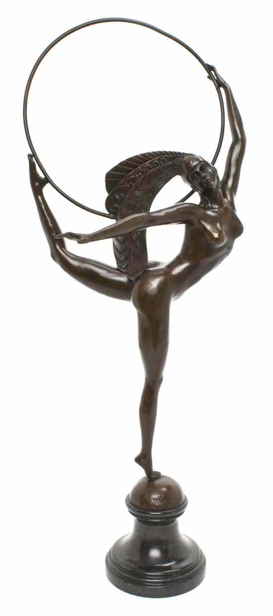 Appraisal: A Bronze Figure of a Woman Morante depicting a dancer