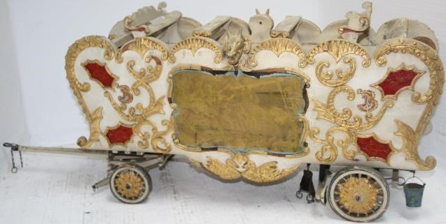 Appraisal: CIRCA HANDMADE CIRCUS WAGON BY JOE TAGGARTFROM ROCKFORD ILLINOIS LABELED