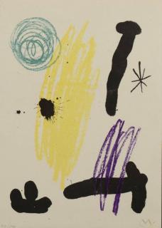 Appraisal: Joan Miro Lithograph VII Obra Inedita Joan Miro Spanish -