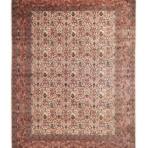 Appraisal: A Tabriz-Style Wool Rug Second Half th Century feet inches