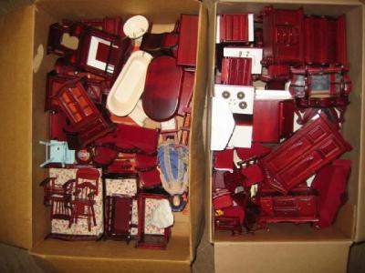 Appraisal: A large quantity of plastic dolls house furniture and equipment