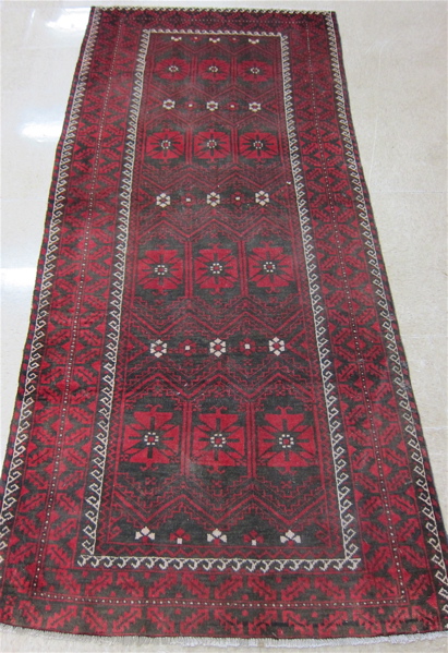 Appraisal: PERSIAN BELOUCHI TRIBAL AREA RUG hand knotted ' x '