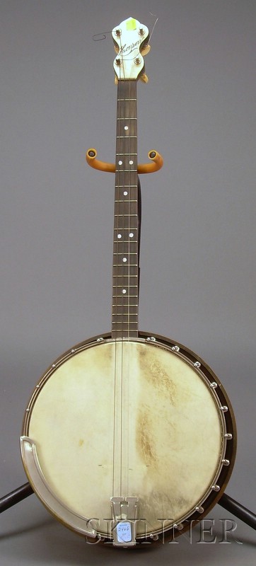 Appraisal: American Tenor Banjo the peghead inscribed HENSON diameter of head