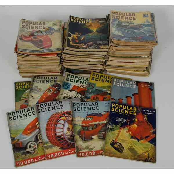 Appraisal: Popular Science Magazines - A lot of over issues of