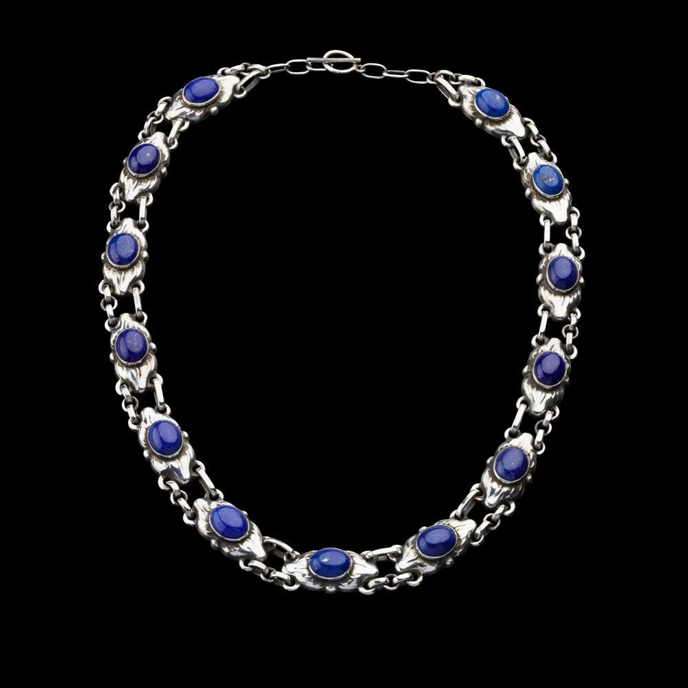 Appraisal: GEORG JENSEN - NECKLACE NO CIRCA sterling silver lapiz lazuli