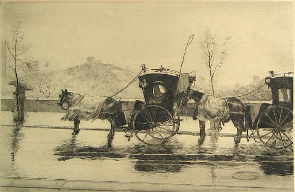 Appraisal: Clarence William Anderson The Last Stand Changing Times c Etchings