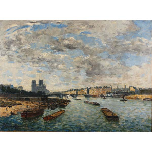 Appraisal: Frank Myers Boggs - La Seine vue du pont d'AusterlitzOil