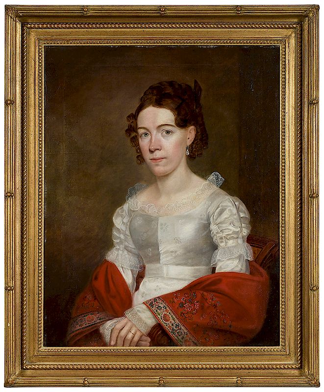 Appraisal: Attributed to Jacob Eicholtz Pennsylvania - Portrait of a Lady