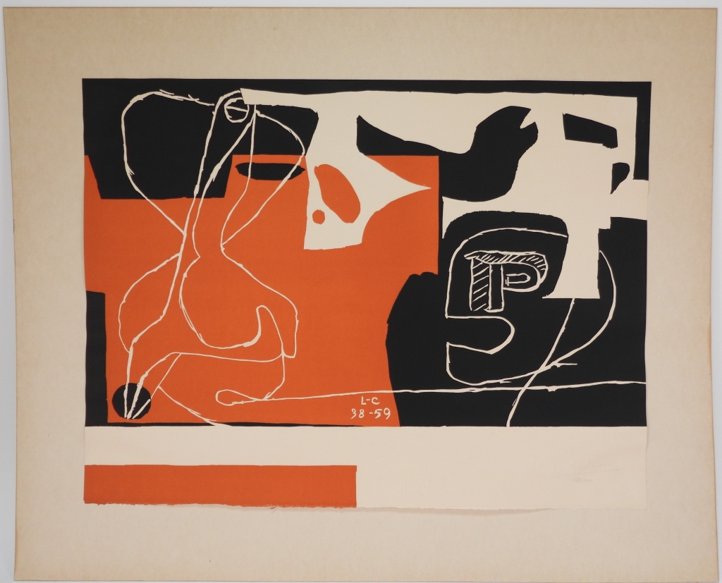 Appraisal: CHARLES EDOUARD LE CORBUSIER LITHOGRAPH Switzerland France - Titled Les