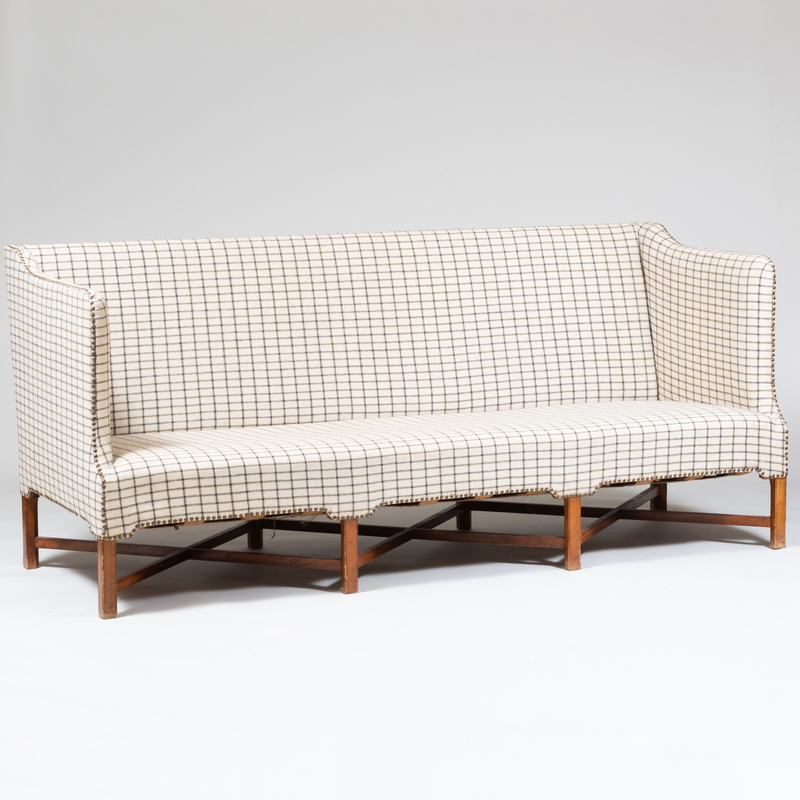 Appraisal: Kaare Klint for Rud Rasmussen Mahogany Upholstered 'Box' Sofa Model