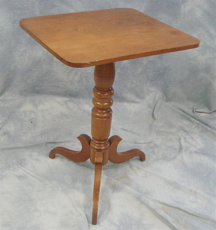 Appraisal: Cherry Federal tilt top candlestand x Estimate -