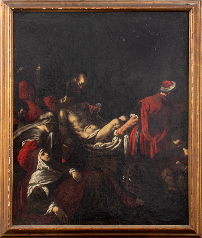 Appraisal: AFTER JACOPO DA PONTE DEPOSITION OF CHRIST OIL After old