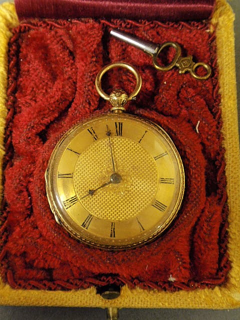 Appraisal: Pocket watch k gold with key wind movement