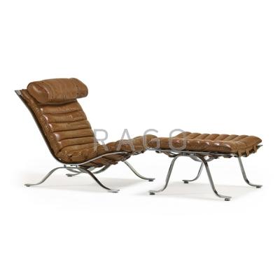 Appraisal: ARNE NORELL - NORELL Ari lounge chair and ottoman Sweden