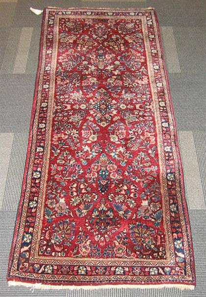 Appraisal: Sarouk long rug west persia circa ft in x ft