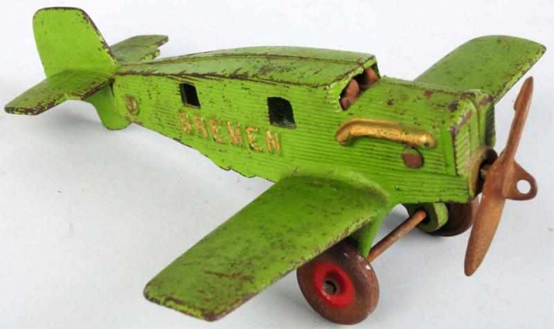 Appraisal: Cast Iron Hubley Breman Airplane Toy American Smaller size variation