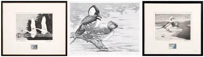 Appraisal: Three Federal duck stamp prints - quot Whistling Swans quot