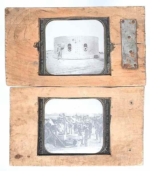 Appraisal: Civil War Photo Civil War Glass Lantern Slides by Taylor