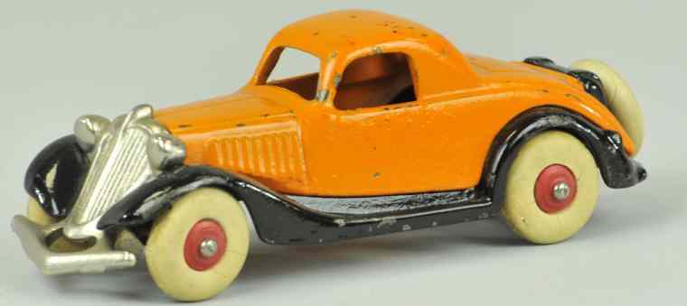 Appraisal: TERRA PLANE COUPE Cast iron black frame orange body overall