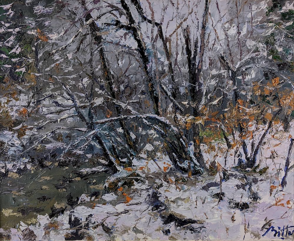 Appraisal: Pierre Bittar - Winter Stream Lot Pierre Bittar American French