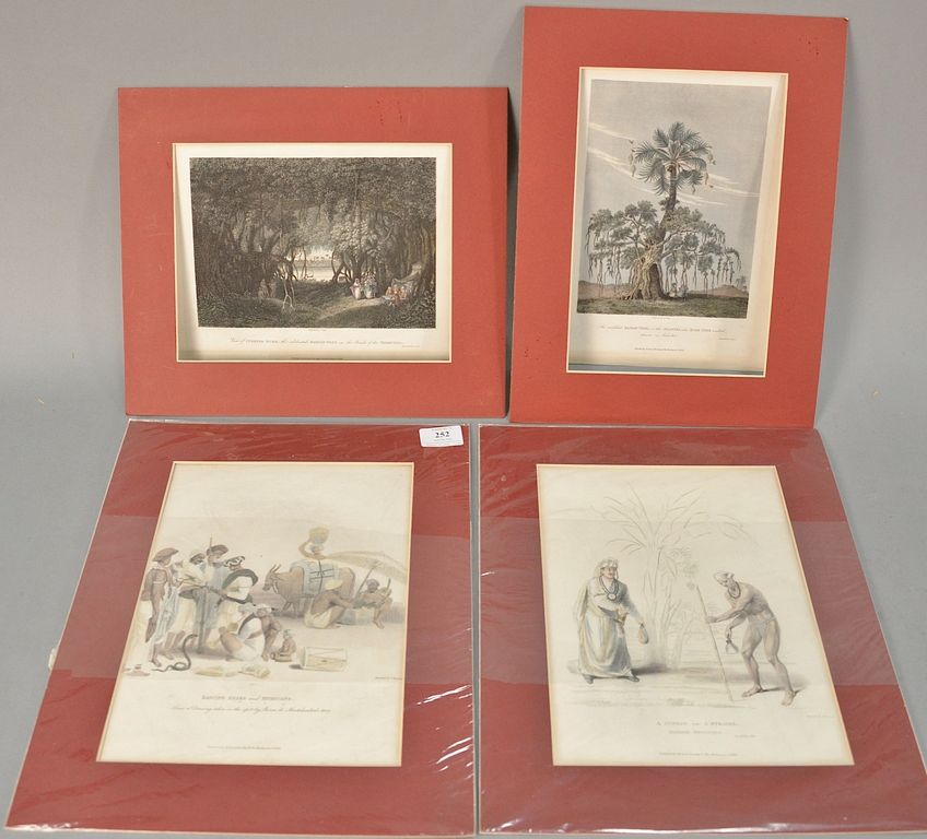 Appraisal: Group of ten Oriental engravings to include a set of