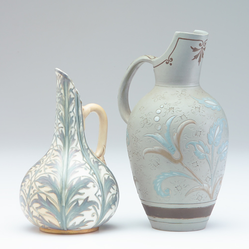 Appraisal: DOULTON LAMBETH Two pitchers one Silicon by Eliza Simmance incised