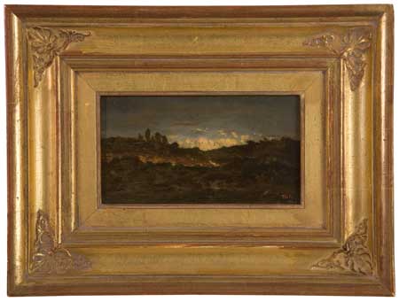 Appraisal: TH ODORE ROUSSEAU French - Paysage de campagne Oil on