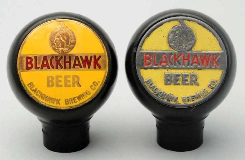 Appraisal: Lot of Blackhawk Beer Tap Knobs Includes one with overall