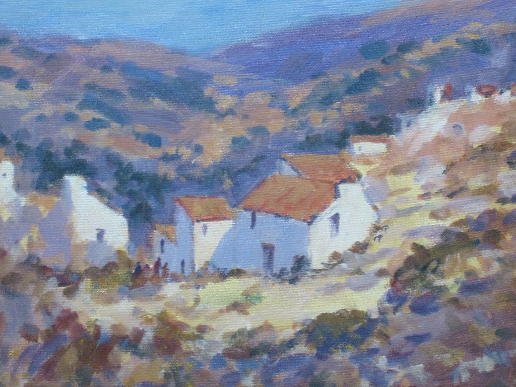 Appraisal: JOSEPH D HENDERSON Oil on board 'Hill Village - near