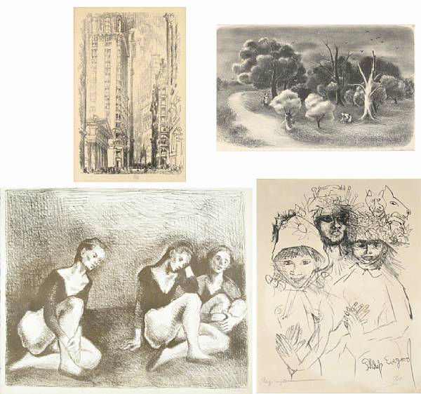 Appraisal: Various Artists A Group of Lithographs by Joseph Pennell Moses